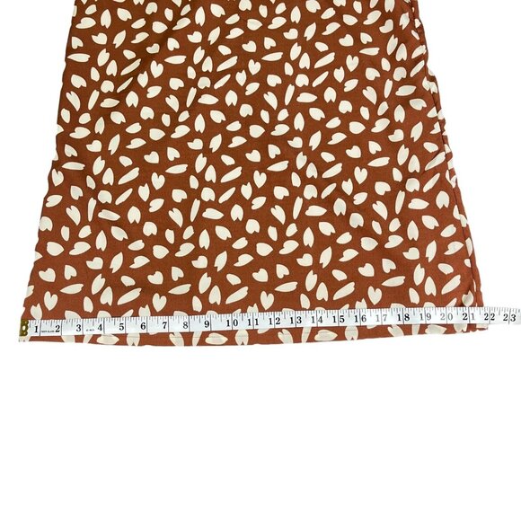 Compaña Fantastica Brown & White Print Casual Dress Womens Size‎ Small (J10217) - Picture 8 of 10